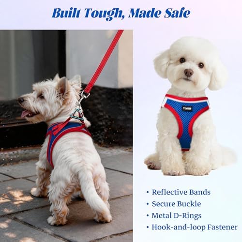 No Pull Dog Puppy Harness and Leash Set Reflective Mesh Vest XX-Small - Image 5