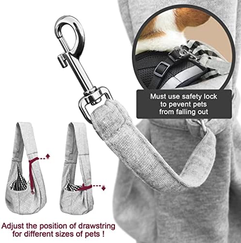 Pet Dog Sling Carrier for 3-10 lbs pet, Dog Purse Pouch, Dog Satchel, - Image 4