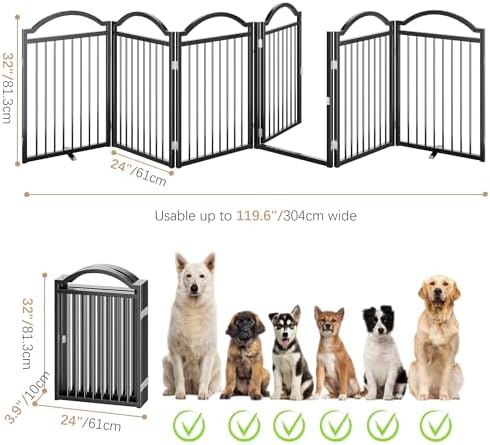 BHG Metal No-Assembly Freestanding Dog Gate - Image 4
