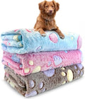 Dog Blankets for Small Dogs and Puppies, 3 Pack Washable Pet Blankets 30" x 20" by NXDZI