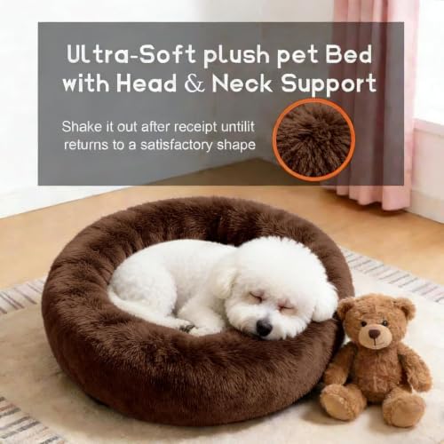 Comfort Donut Dog Bed for Small Dogs, Cat Bed & Pet Bed for Indoor Use - Image 5