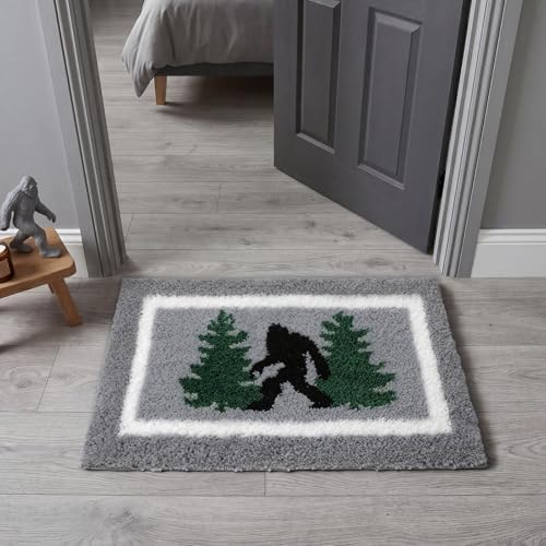 Boao Bigfoot Sasquatch Bath Mat Tufted Non-Slip, 24x16 Inches - Image 5