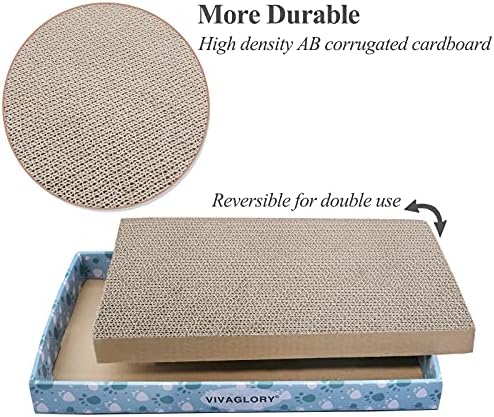 VIVAGLORY Cat Scratcher Padpal Cat Scratching Board, Extra Wide - Image 3