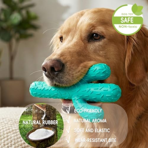 MewaJump Dog Chew Toys, Durable Rubber Dog Toys - Image 2