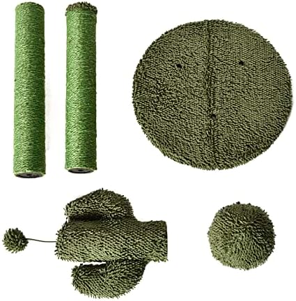 Amazon Basics Sisal Cat Scratching Post, Indoor Cactus Triple Posts - Image 4