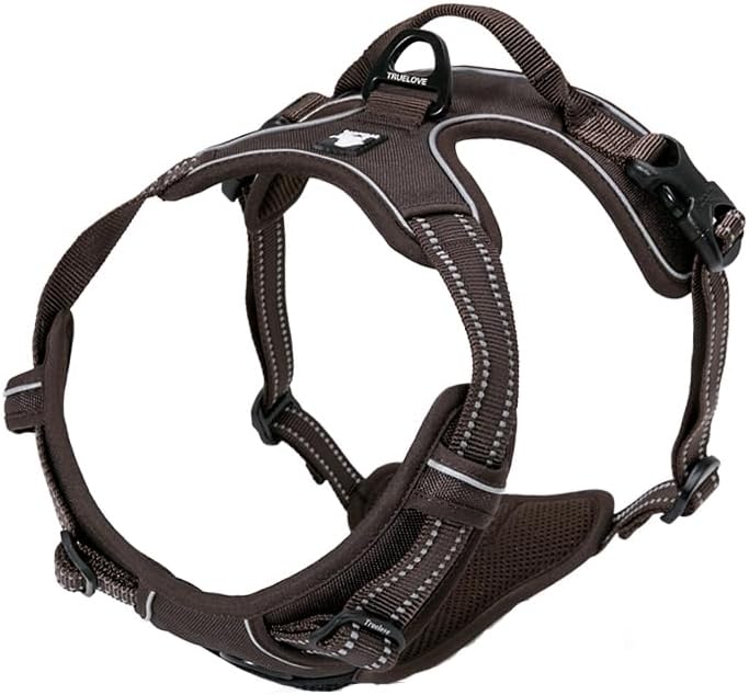 TRUE LOVE Adjustable No-Pull Dog Harness Reflective Pup Vest Harnesses by TRUELOVE