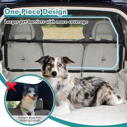 Dog Car Barrier Escape-Proof, Durable Back Seat Car Gate Trunk Barrier - Image 2