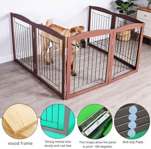 ZJSF Freestanding Foldable Dog Gate - Image 5