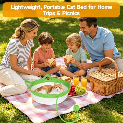 Cotton Rope Cat Bed, Instinct Hand Woven Cat Basket - Image 5