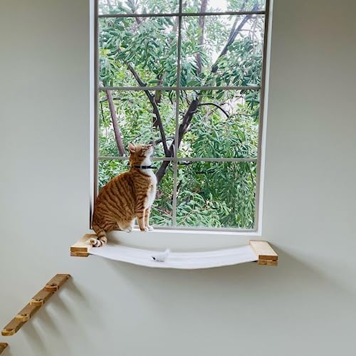 FUKUMARU Cat Wall Hammock, 34 x 13 inch Kitten Wall Furniture - Image 5