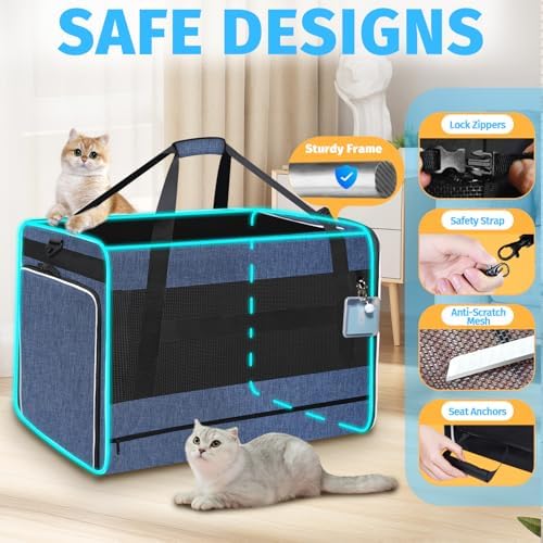 Petskd Side Expandable Extra Large Cat Carrier - Image 6