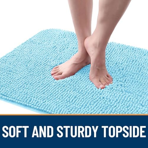 OLANLY Dog Door Mat for Muddy Paws 48x30, Super Absorbent Chenille Mud Mat - Image 4