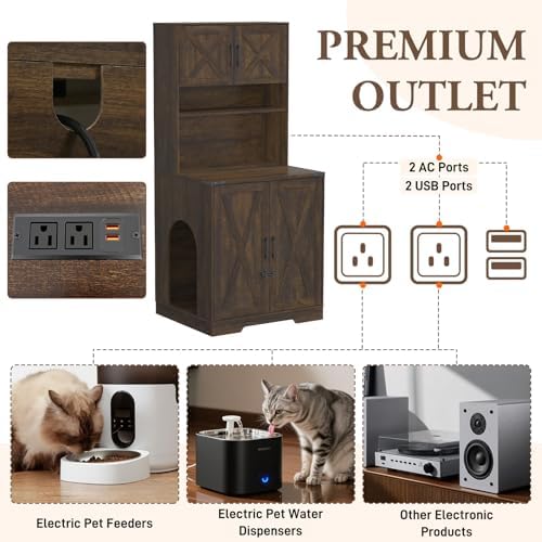 71Inches Tall Cat Litter Box Enclosure - Image 3