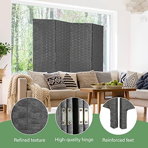FDW 4-Panel Folding Room Divider | 6ft - Image 4