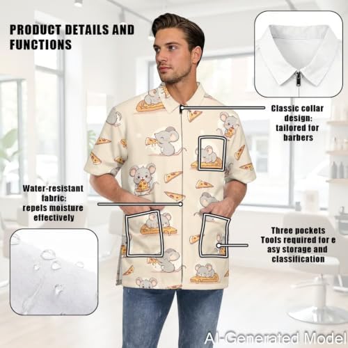 Dog Grooming Smock for Women & Men Water & Hair Repellent - Image 5