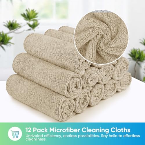 HOMEXCEL Brown Microfiber Cleaning Cloth, Microfiber Towels - Image 4