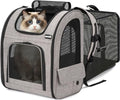 pecute Cat Backpack Expandable, Dog Carrier Backpack Breathable by pecute