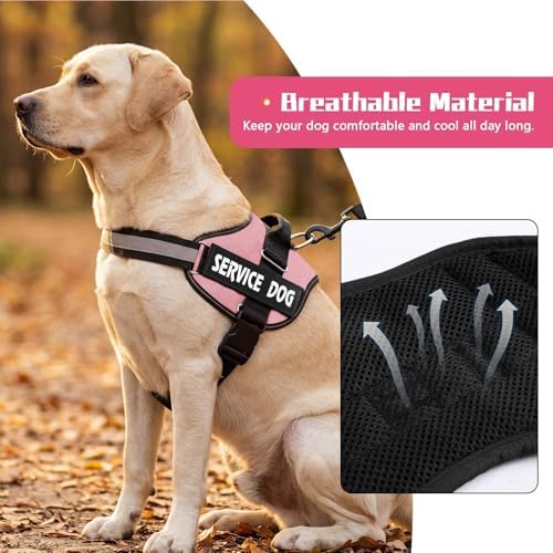 MUMUPET Service Dog Harness, No Pull & Reflective Pet Vest - Image 3
