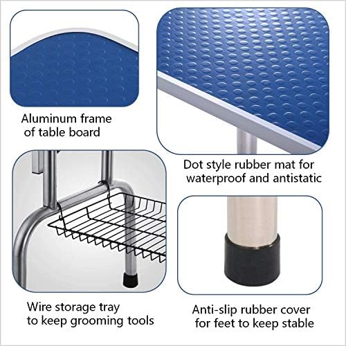 36" Pet Dog Grooming Table, Foldable Stainless Steel Frame Pet Drying Grooming - Image 2