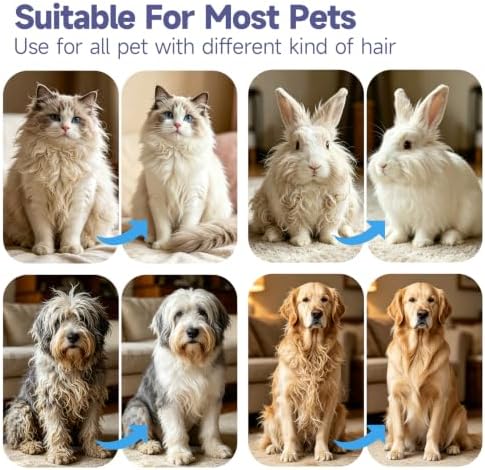 Dog Brush for Shedding & Dematting, Undercoat Rake for Long & Short Hair - Image 6
