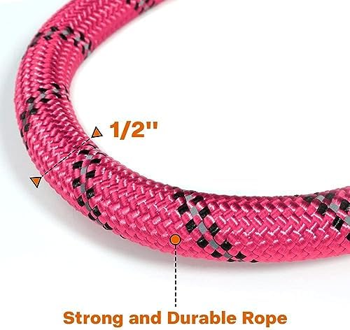 Taglory Rope Dog Leash for Medium Large Dogs, 5 FT Padded Handle - Image 3