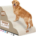 Zerbuger Dog Ramp and Stairs for Bed, Nonslip Cover by Zerbuger