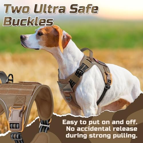 rabbitgoo Tactical Dog Harness for Small, No Pull Military Service Vest - Image 2