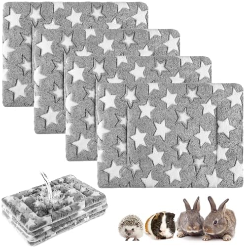 Haull 4 Pcs Waterproof Guinea Pig Bedding Mat, 13 x 10 by Haull