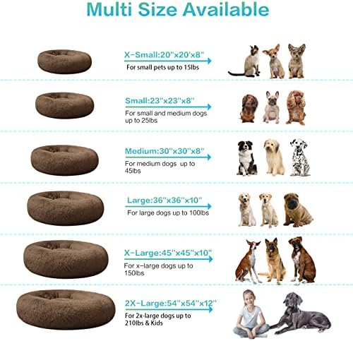 SAVFOX 54 inches Calming Donut Dog Bed - Image 3