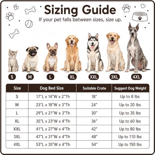 Dog Bed Medium Size, Plush Washable Pet Bed Mat, Dog Crate Bed 29"x21" - Image 2