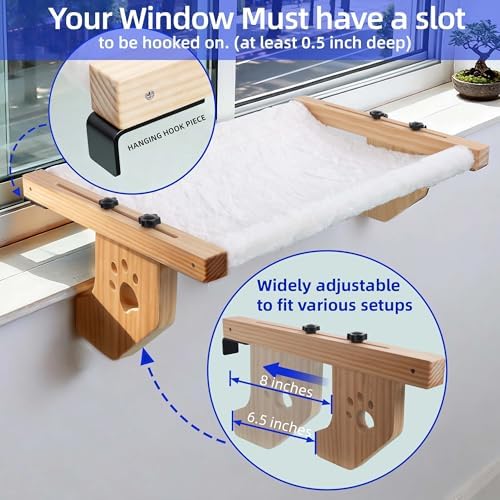 ESPETS Wooden Cat Window Hammock - Image 4