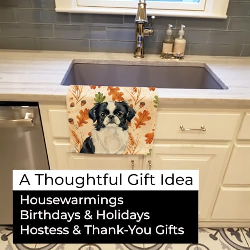 Caroline's Treasures Japanese Chin Dogs Kitchen Towel 15x25 in - Image 5