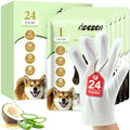24 Count Dog Wipes for Dogs & Cats, Pet Cleaning Glove Wipes by Unknown