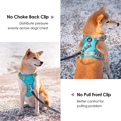 PHOEPET No Pull Dog Harness, Unique Colors Reflective Adjustable Dog Vest - Image 4