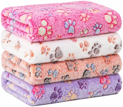 Tatuo 4 Pack Fleece Dog Blanket by Tatuo