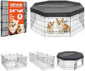 VEVOR Dog Playpen, 24 Inch 8-Panel Metal Puppy Pen by VEVOR