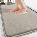 OLANLY Thick Memory Foam Bathroom Rug 30x20, Absorbent Bath Mat, Warm Taupe by OLANLY