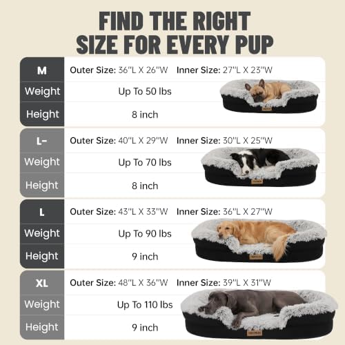 Miorun Fluffy Orthopedic Dog Beds Large Sized Dog - Image 6