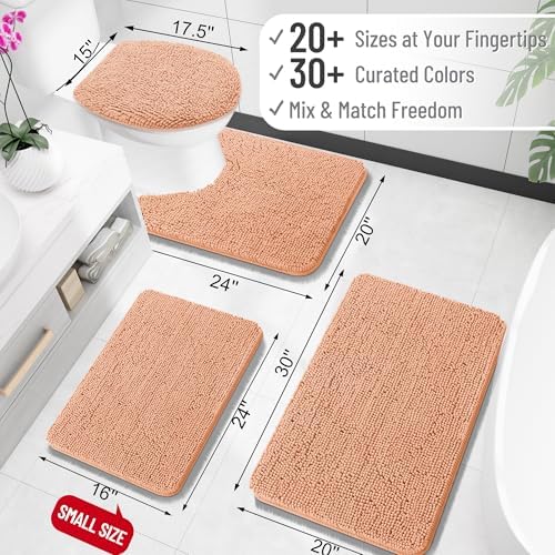 OLANLY Bathroom Rugs 30x20, Extra Soft Absorbent Chenille Bath Rugs - Image 2