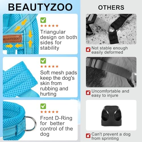 BEAUTYZOO Small Dog Harness and Leash Set, No Pull Step in Puppy Vest - Image 5