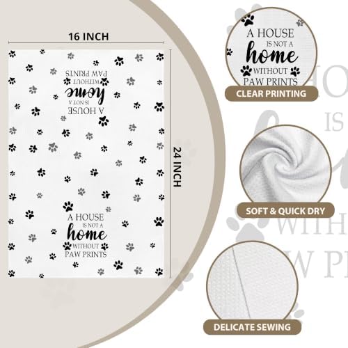 White Paw Farmhouse Kitchen Towels Decor Gifts - Image 7
