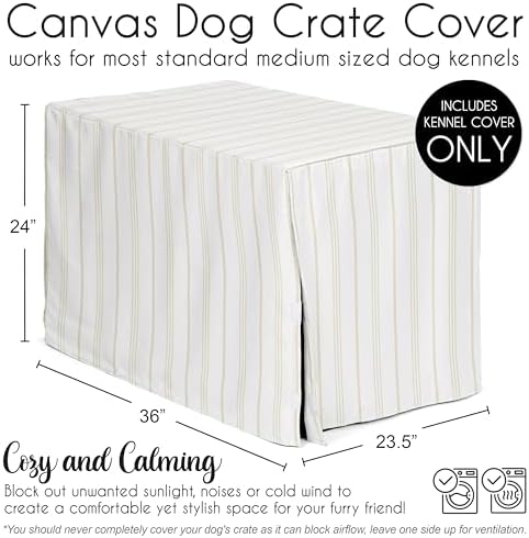 Sweet Jojo Designs 36in. Medium Dog Crate Cover Pet Cage, Kennel Covers - Image 5
