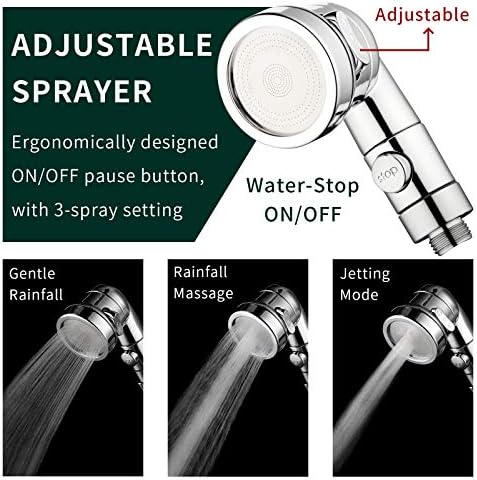 ZCONIEY Sink Faucet Sprayer Attachment Hair Pet Rinser Showerhead - Image 3