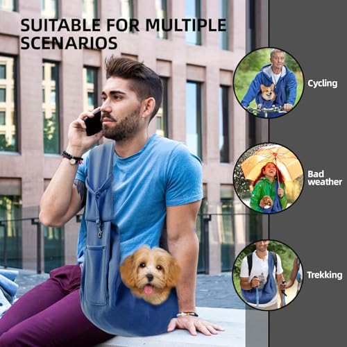 Dog and Cats Carrier Sling, Puppy Small Pet Carrier - Image 2