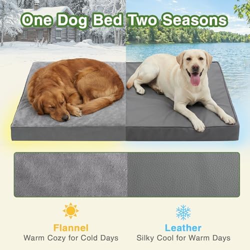 Waterproof Dog Beds Large Sized Dogs, Washable Orthopedic Pet Bed 36"x27" - Image 5