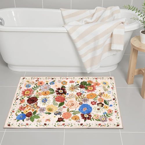 Bath Mat 17x24 Non Slip, Washable Low Pile Area Rug - Image 2