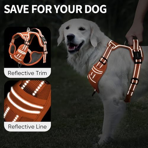 HEELE Dog Harness for Large Dogs No Pull Dog Vest Harness for Large Dog - Image 3