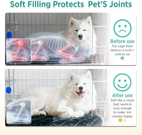 furrybaby Dog Bed Mat Crate Pad, Anti-Slip Bottom Machine Washable Pet Pad - Image 6