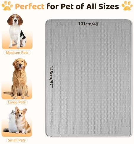 Silicone Dog Bed Mat 57"x 40" Crate Mat - Image 4