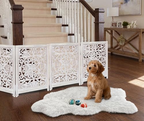 Wooden Foldable Pet Dog Gate - Image 4